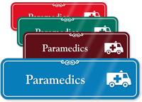 Paramedics Ambulance Showcase Hospital Sign