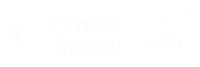 Physical Therapy Engraved Wayfinding Sign, Left Arrow Symbol