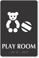 Play Room TactileTouch Braille Sign