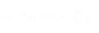 Play Room Engraved Sign with Left Arrow Symbol