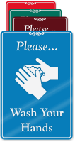 Please Wash Your Hands ShowCase Wall Sign