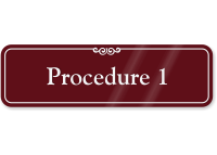 Procedure 1 ShowCase Wall Sign
