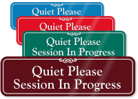 Quiet Please ShowCase Wall Sign