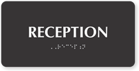 Reception TactileTouch Braille Sign