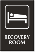 Recovery Room Engraved Hospital Sign