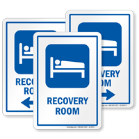 Recovery Room Hospital Sign