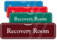 Recovery Room Medical Office ShowCase Wall Sign