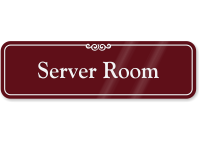 Server Room ShowCase Wall Sign
