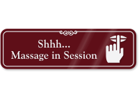 Shhh… Massage In Session ShowCase Wall Sign