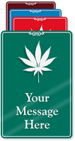 Custom Showcase Dispensary Sign With Marijuana Leaf
