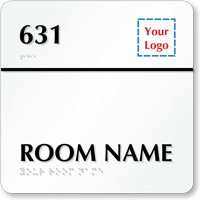8 in. x 8 in. Graphic Custom Braille Sign