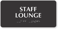 Staff Lounge TactileTouch Braille Sign