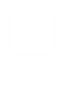 Surgery Engraved Hospital Sign with Symbol