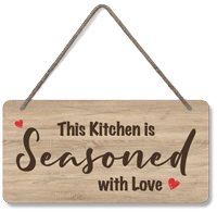 This Kitchen Is Seasoned With Love Wood Sign
