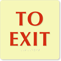 To Exit Sign
