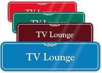 TV Lounge Showcase Hospital Sign