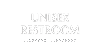 Unisex Restroom TactileTouch Braille Sign