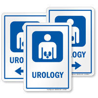 Urology Hospital Sign with Kidney Symbol