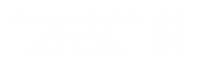 Wash Sand Off OF Your Feet Enter Sign