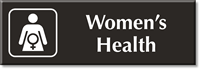 Women's Health Engraved Sign, Female Health Care Symbol