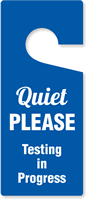Quiet Please Door Hanger Tag