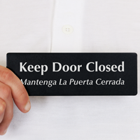 Keep Door Closed Sign