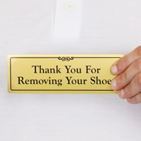 Thank You for Removing Shoes Door Signs