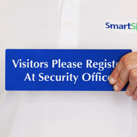 Visitors Please Register At Security Office