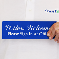 Visitors Welcome fice Sign