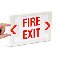 Fire Exit LED Exit Sign with Battery Backup