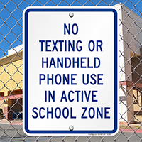 No Handheld Phone Sign