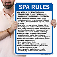 Spa Rules Signs