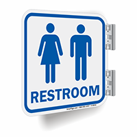 Unisex Restroom Symbol Sign