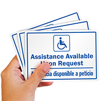 Bilingual Assistance Available Upon Request Label