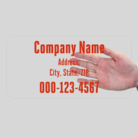 Custom Company Name and Address, Single-Sided Label