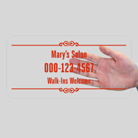 Customizable Name and Number, Designer Single-Sided Label
