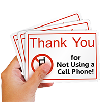 No Cell Phone Use Label