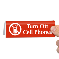Turn Off Cell Phones with Graphic Sign