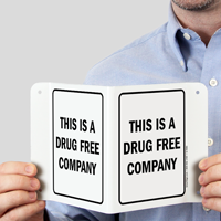 Drug-Free Company Sign