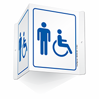 Male Accessible Restroom Sign
