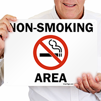 Non-Smoking Area (with symbol).