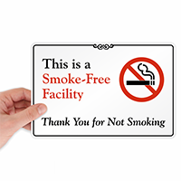 This is a Smoke-Free Building Sign