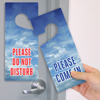 Please Come In/Do Not Disturb 2-Sided Door Tag