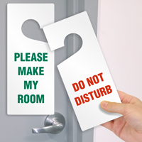 Do Not Disturb, Make My Room Door Hanger