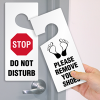 Do Not Disturb / Remove Shoes Door Hanger