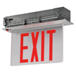 New York Approved Recessed Edge Lit LED Exit Sign