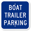 Boat Trailer Parking Sign