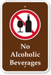 No Alcoholic Beverages Campground Sign