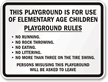 Playground Rules Safety Sign