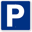 P Symbol Parking Sign   Parking Sign
